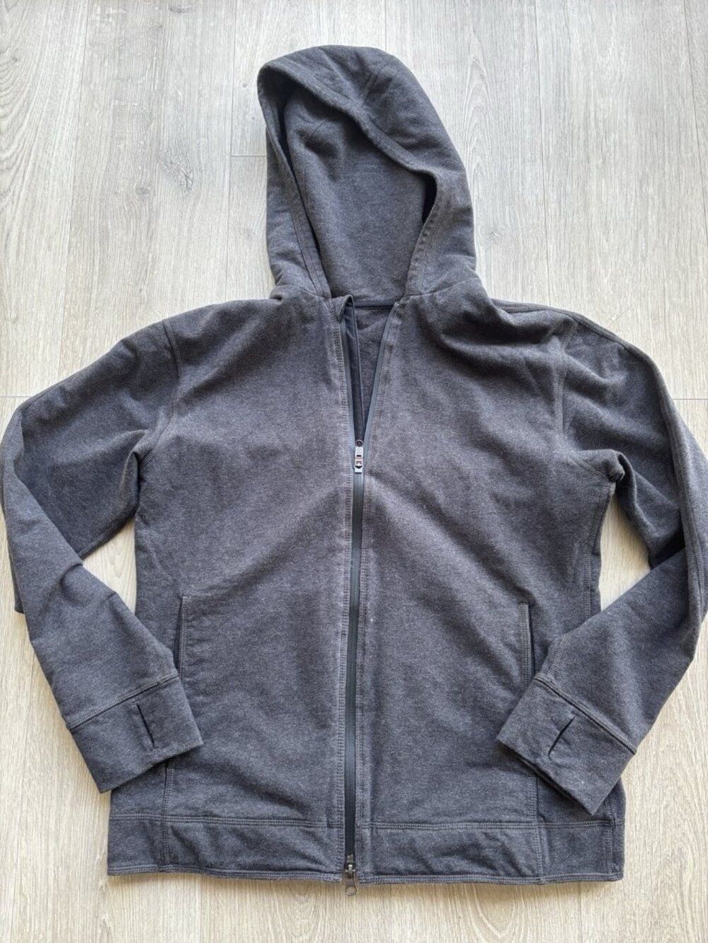 Lululemon Full Zip Hoodie - Men's Size M Charcoal Gray